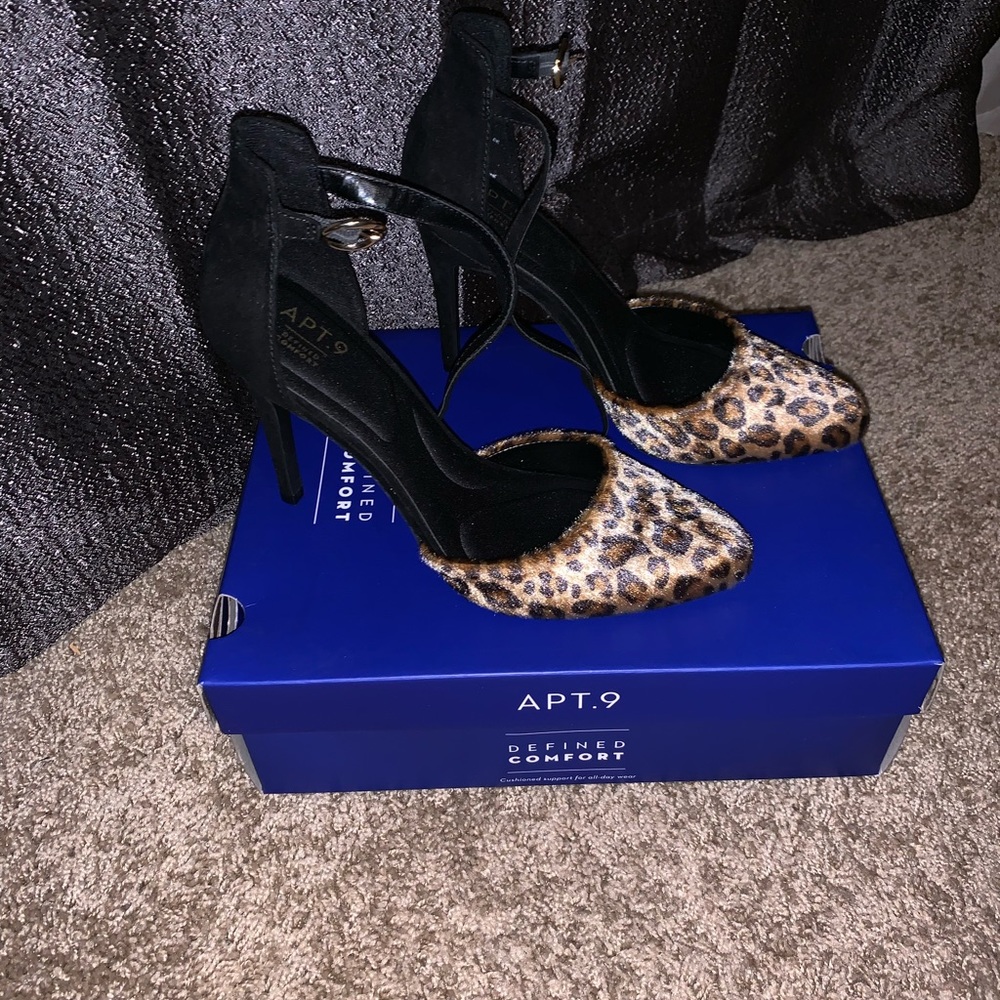 Leopard print heels